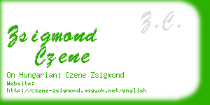 zsigmond czene business card